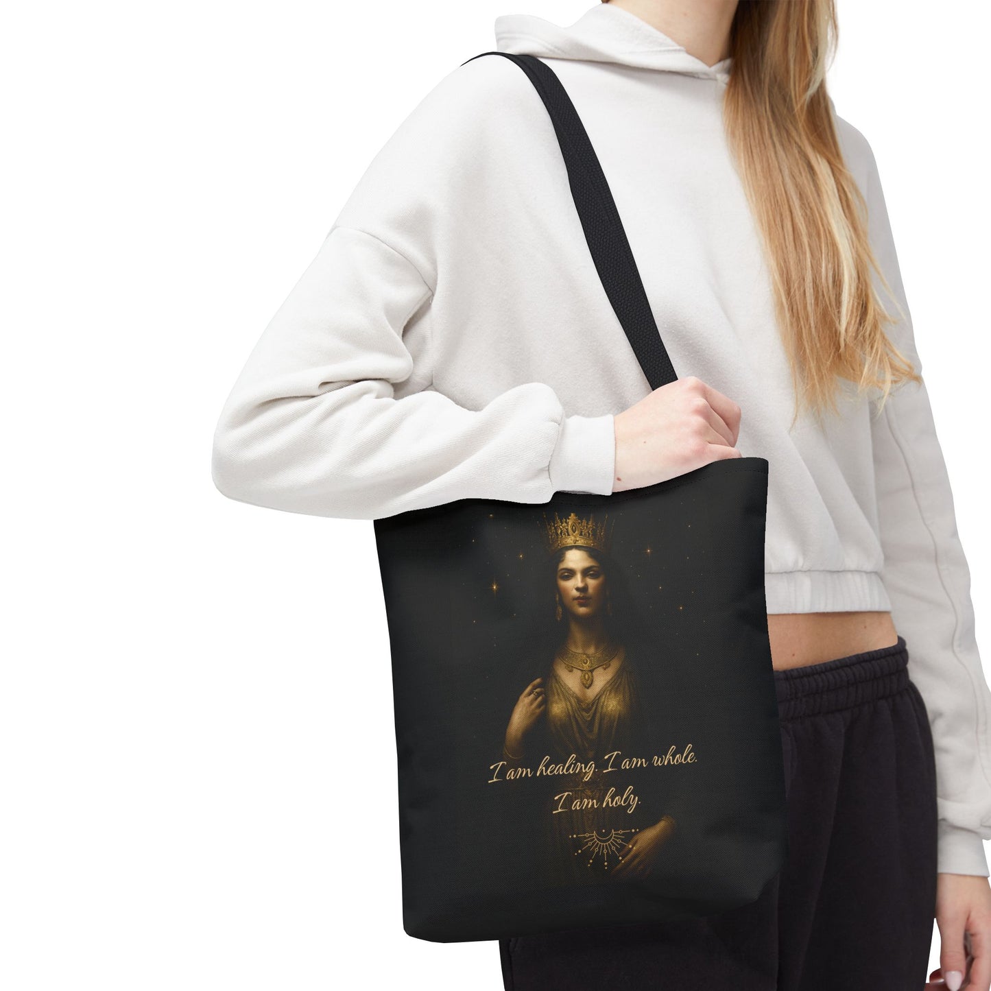 "I am Healing, I am Whole, I am Holy" Empowering Tote Bag