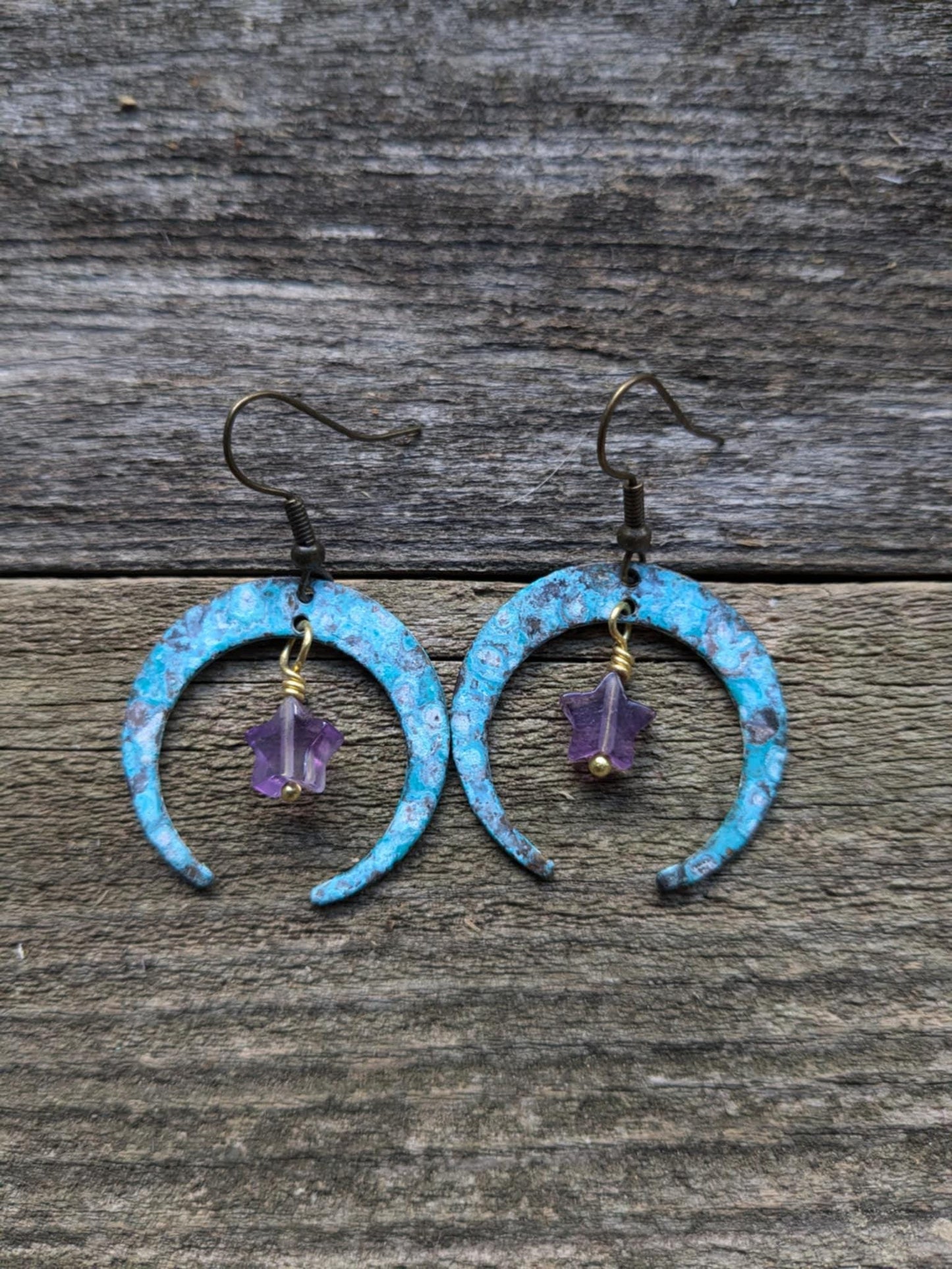 Moon and Star Earrings