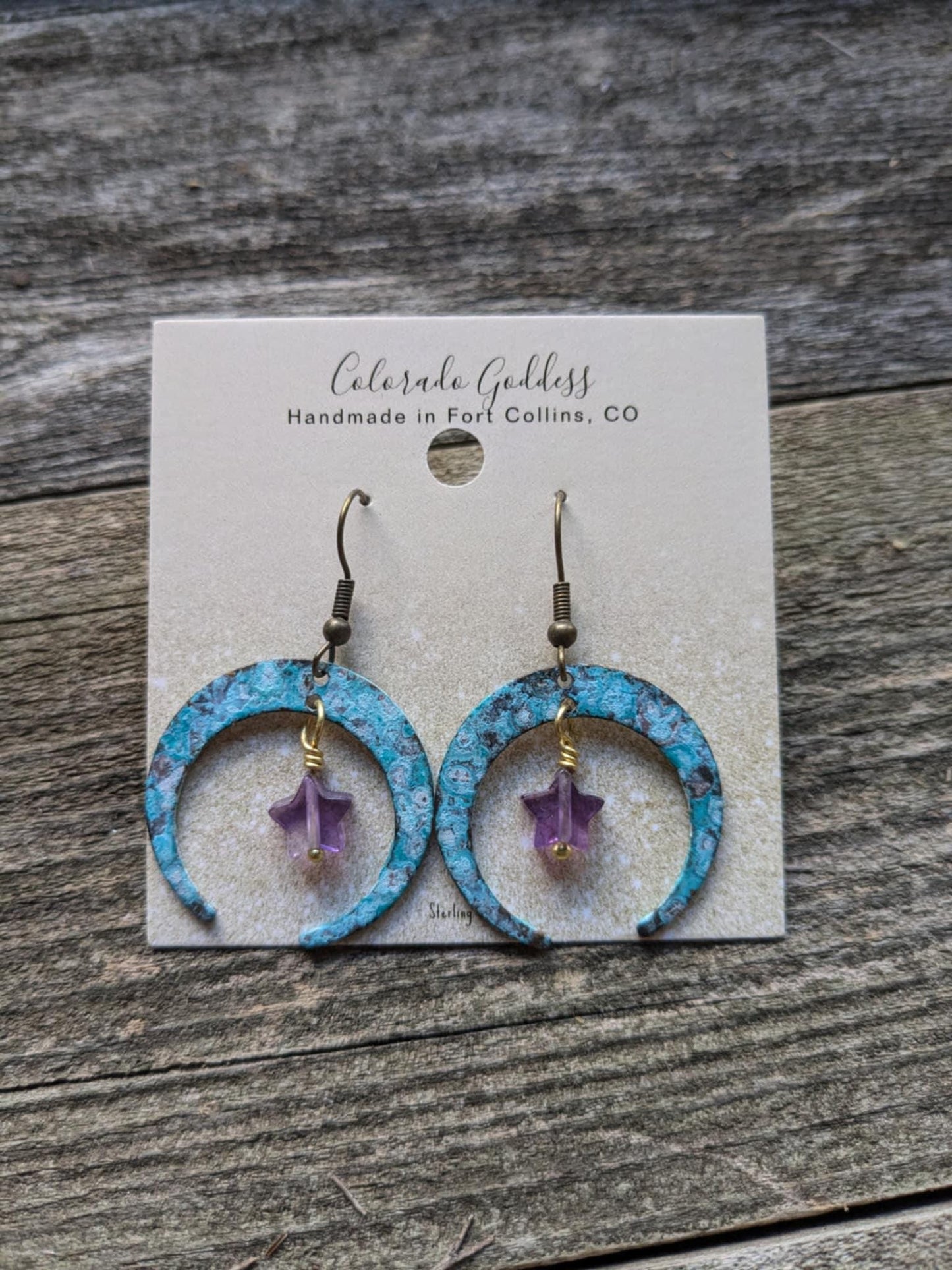 Moon and Star Earrings