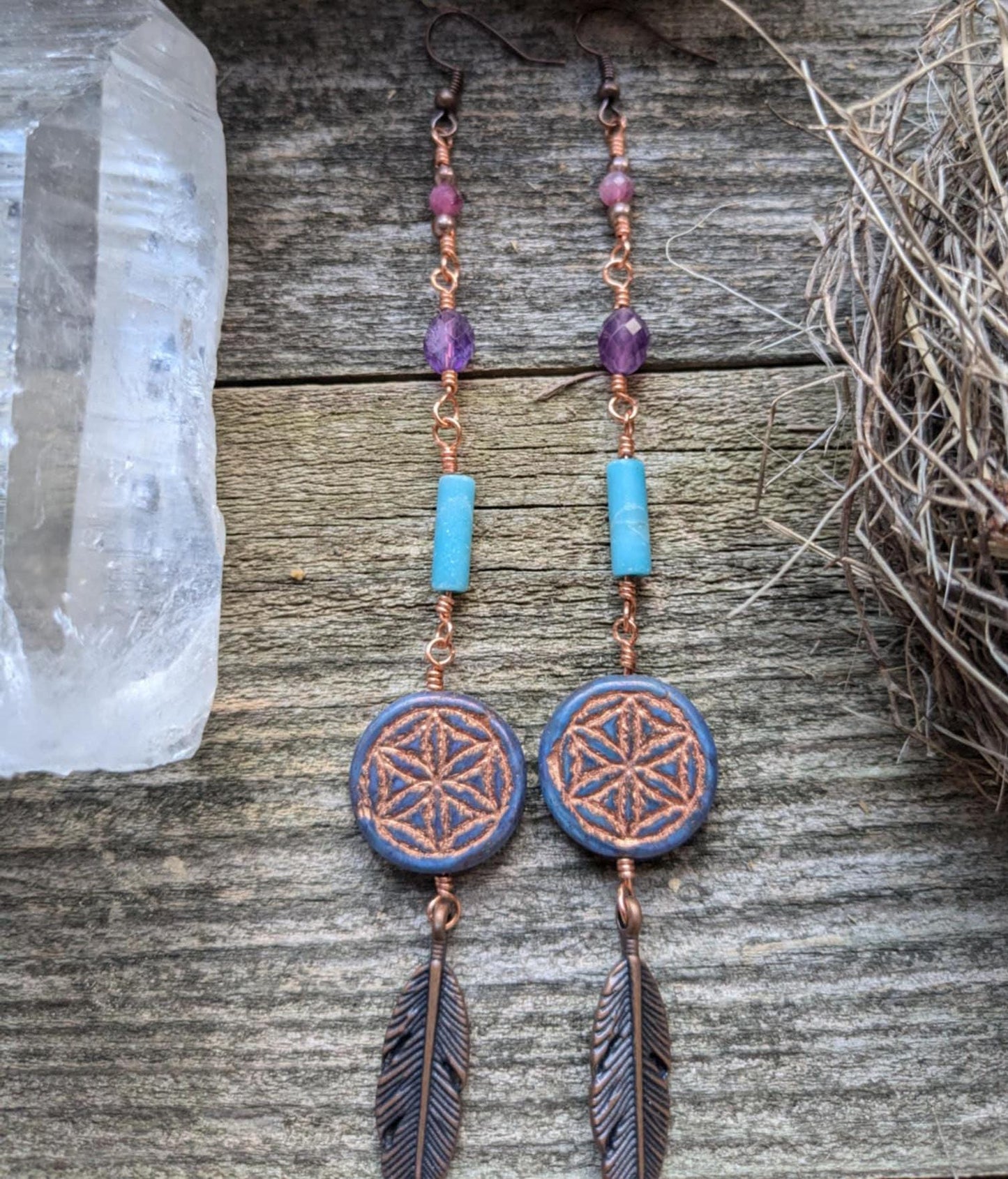 Cosmic Candy Flower of Life Earrings
