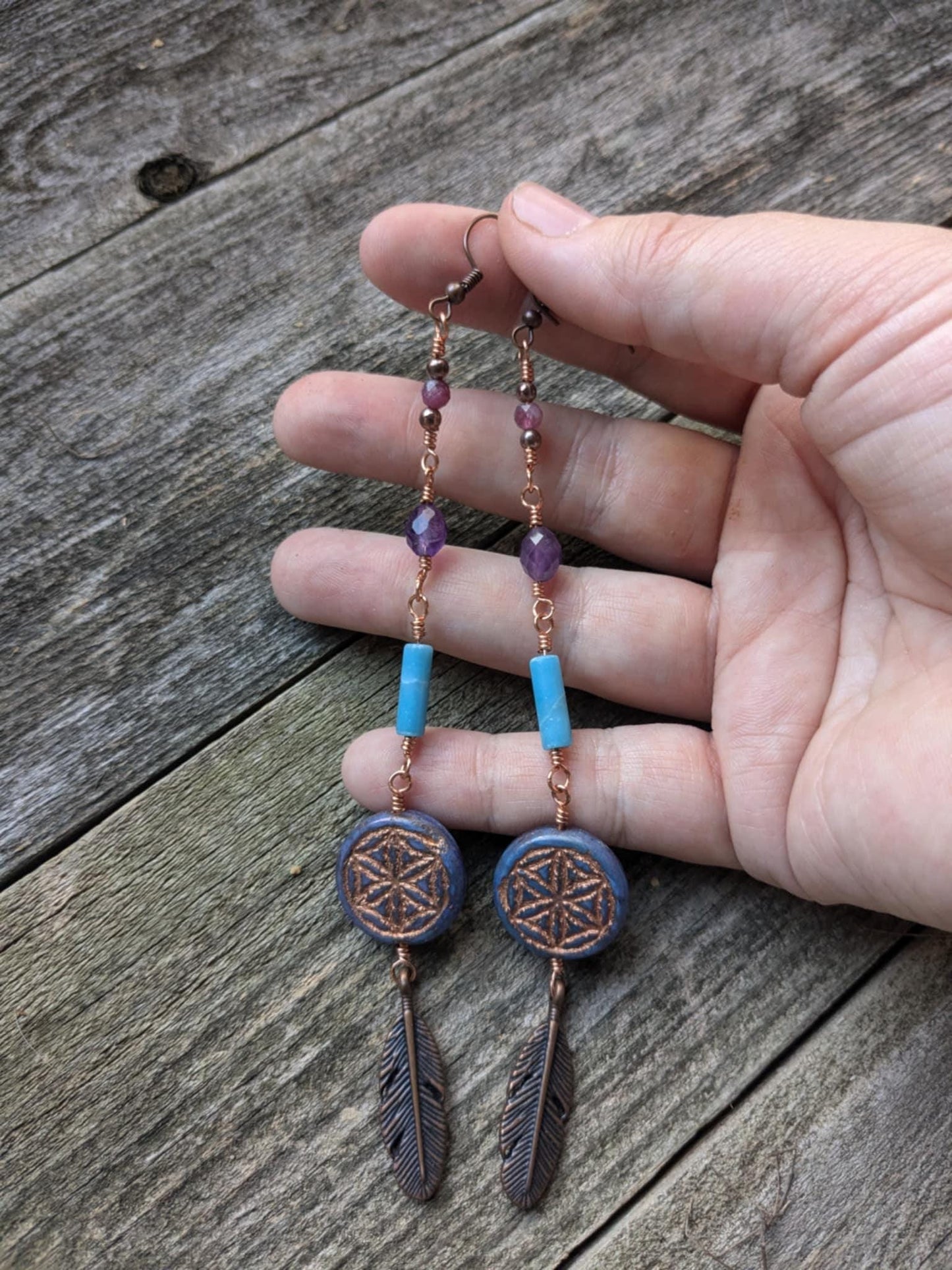 Cosmic Candy Flower of Life Earrings