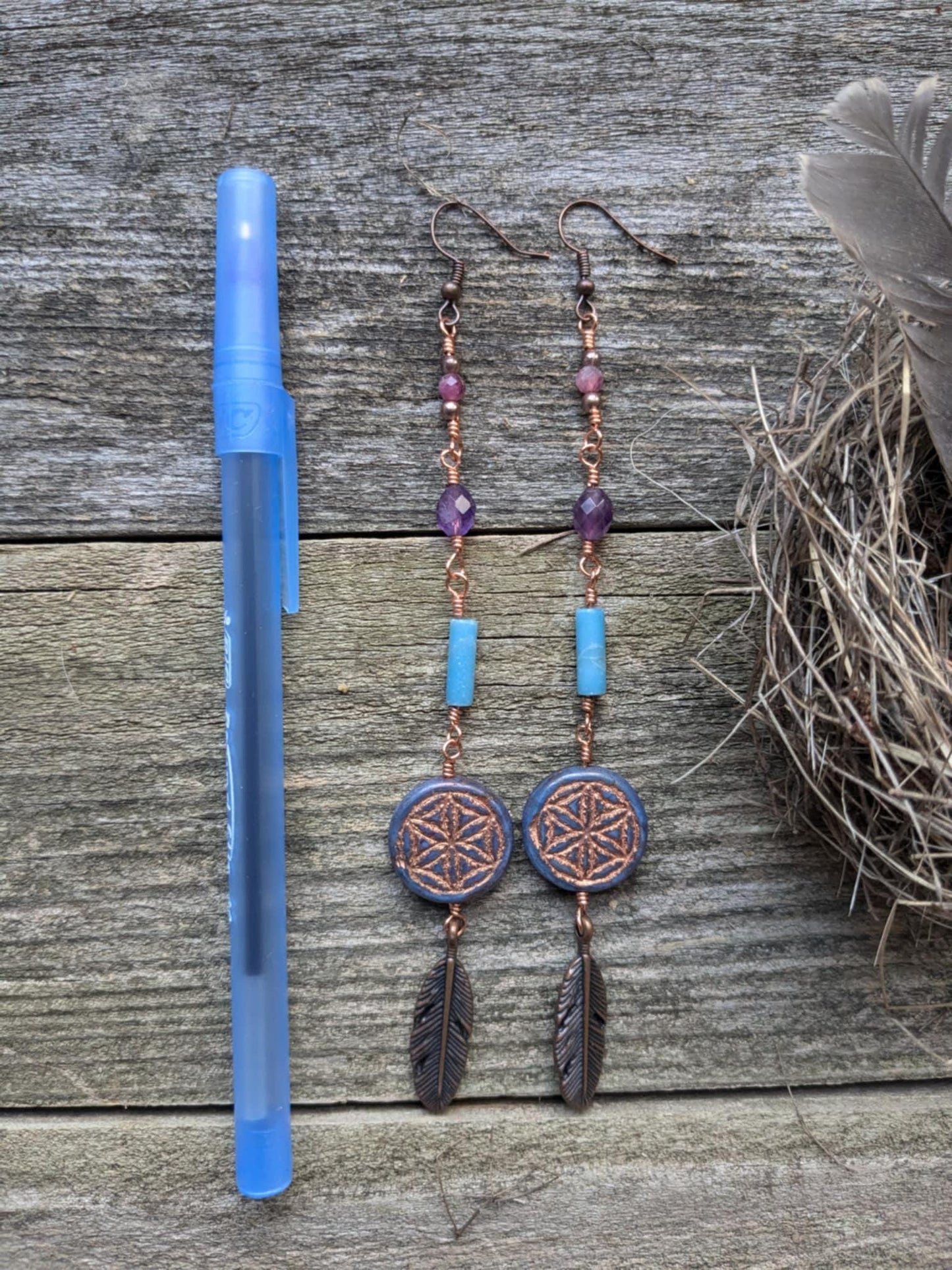 Cosmic Candy Flower of Life Earrings
