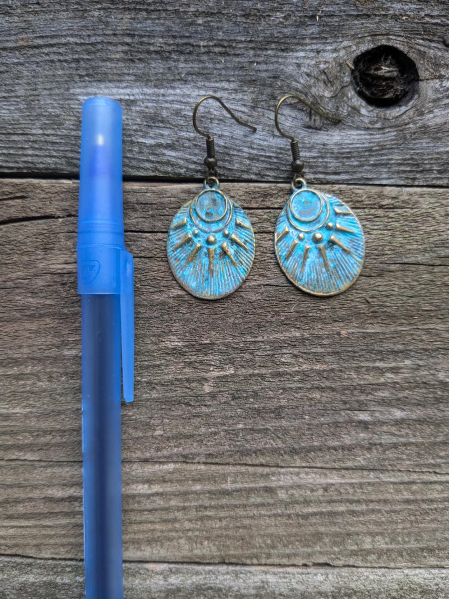 Sun and Moon Dangle Earrings