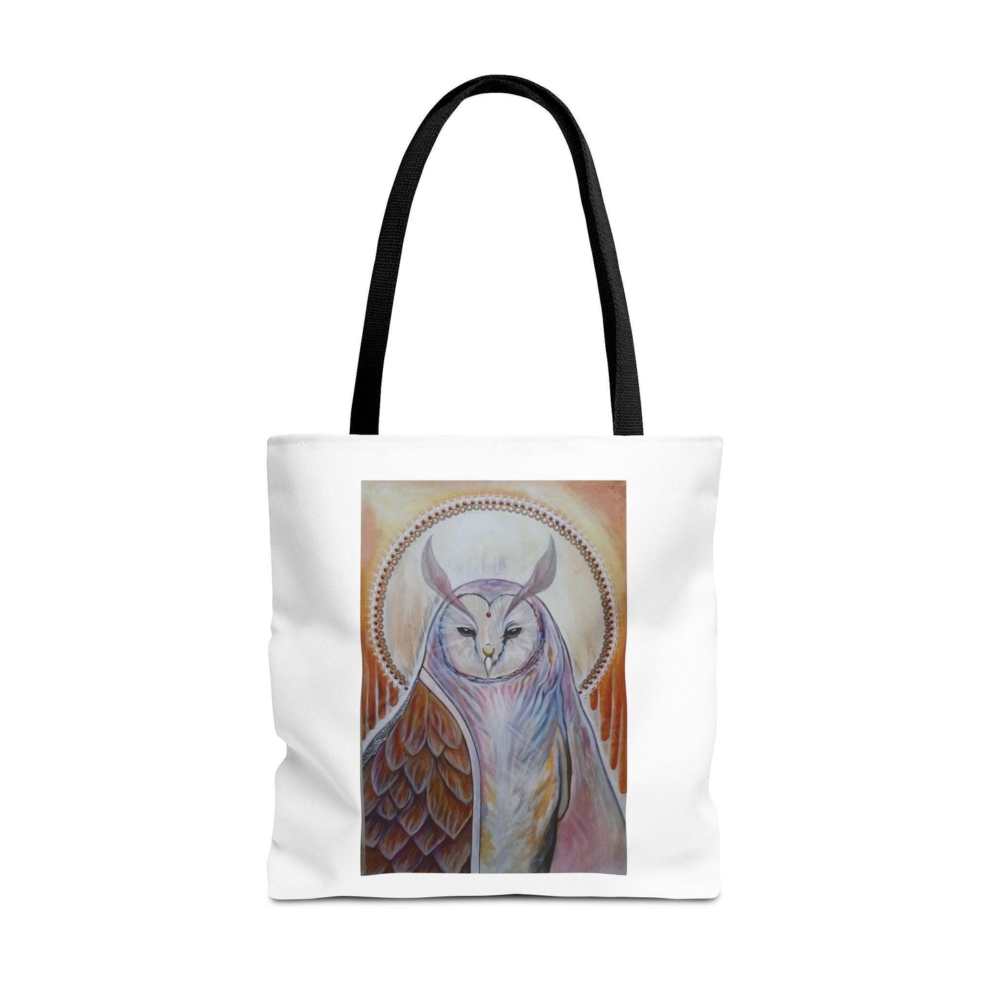 "Loving Compassion" Owl Priestess Tote Bag - original art by Brandi Om & Matthew Fredricey