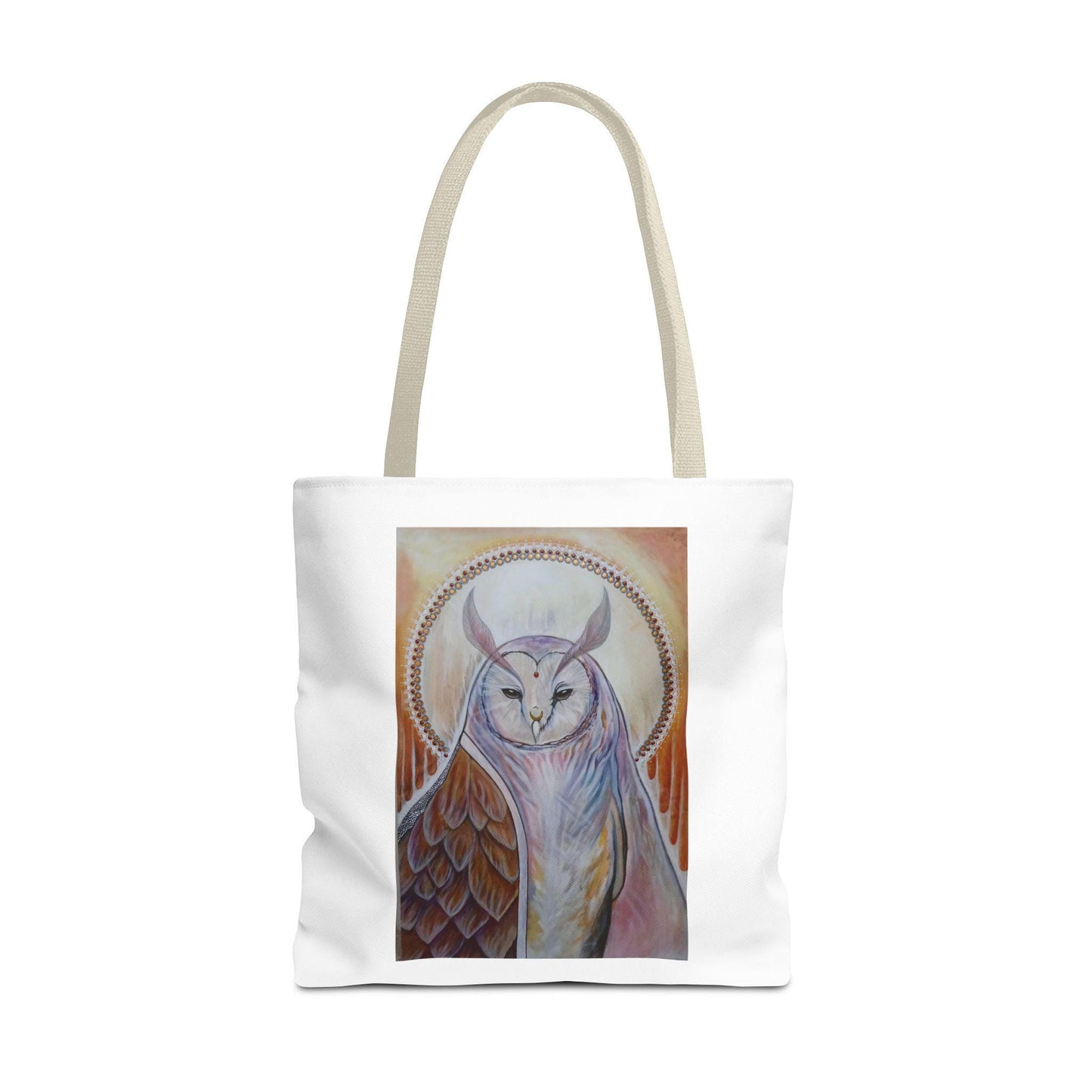 "Loving Compassion" Owl Priestess Tote Bag - original art by Brandi Om & Matthew Fredricey