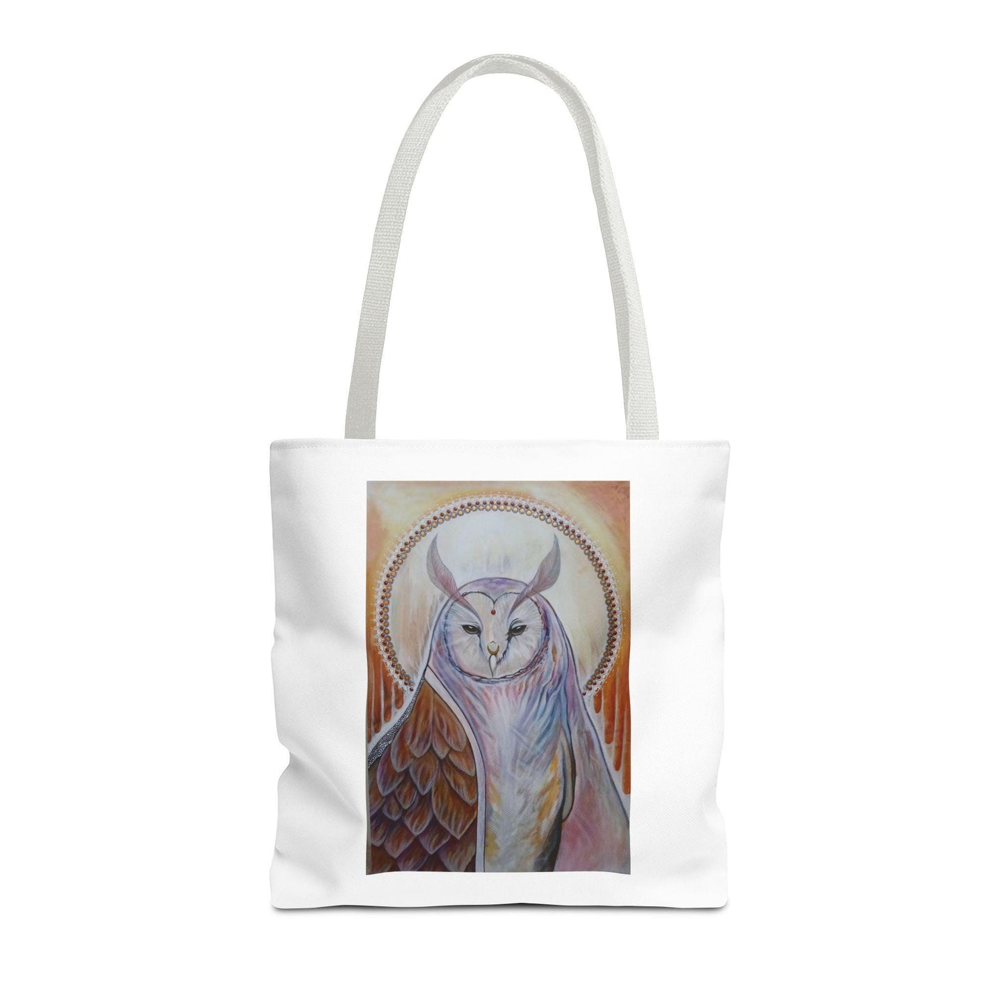 "Loving Compassion" Owl Priestess Tote Bag - original art by Brandi Om & Matthew Fredricey