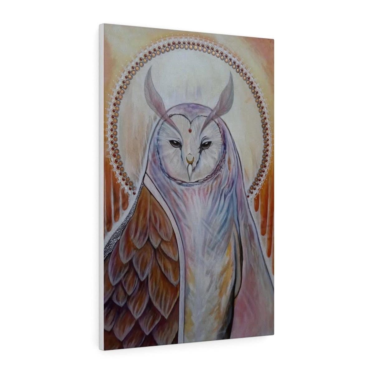 "Loving Compassion" Owl Priestess Original Painting by Brandi Om and Matthew Fredricey