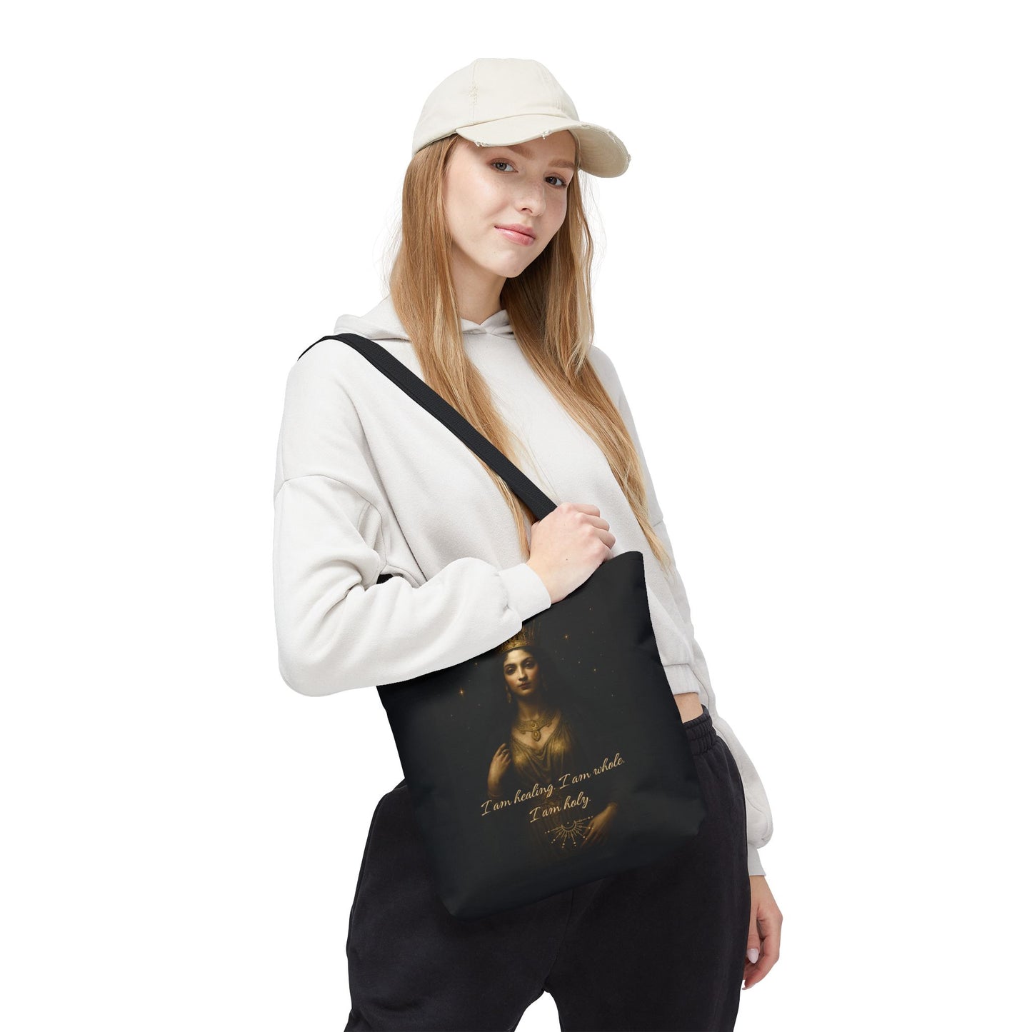 "I am Healing, I am Whole, I am Holy" Empowering Tote Bag