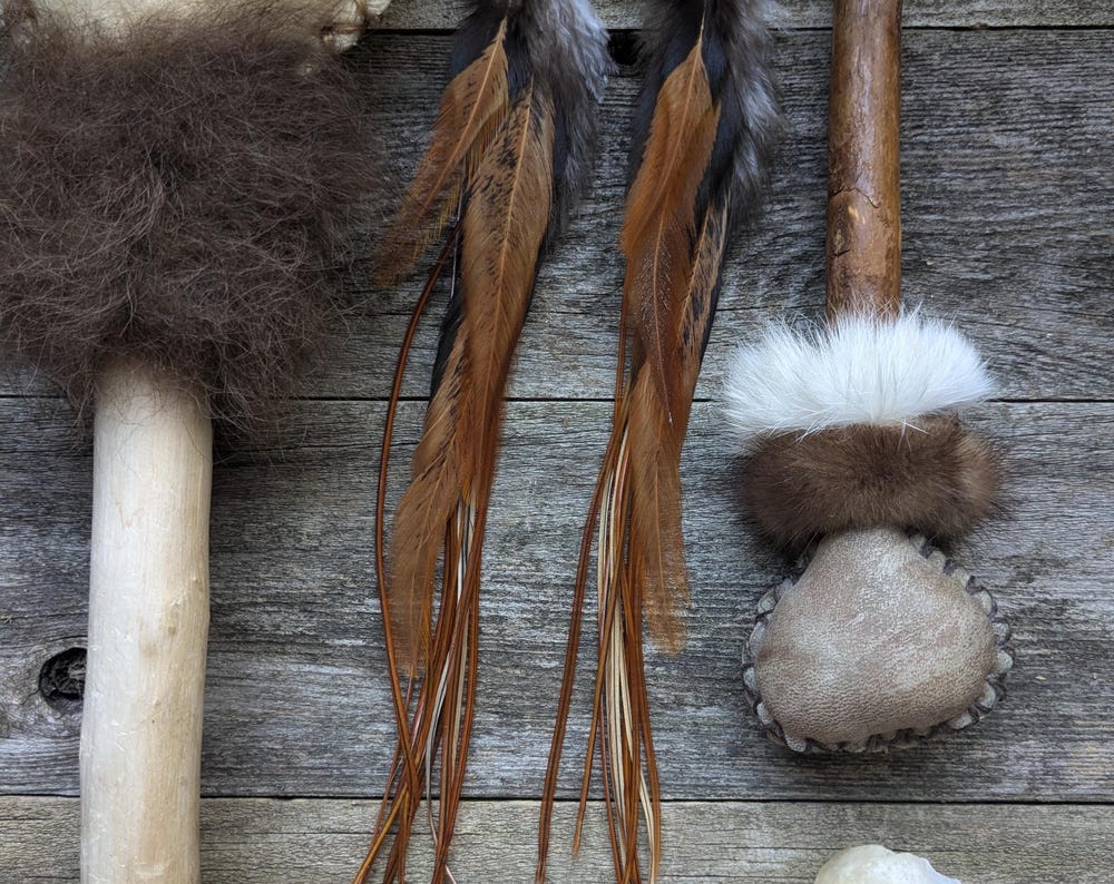 Extra Long Copper Feather Earrings
