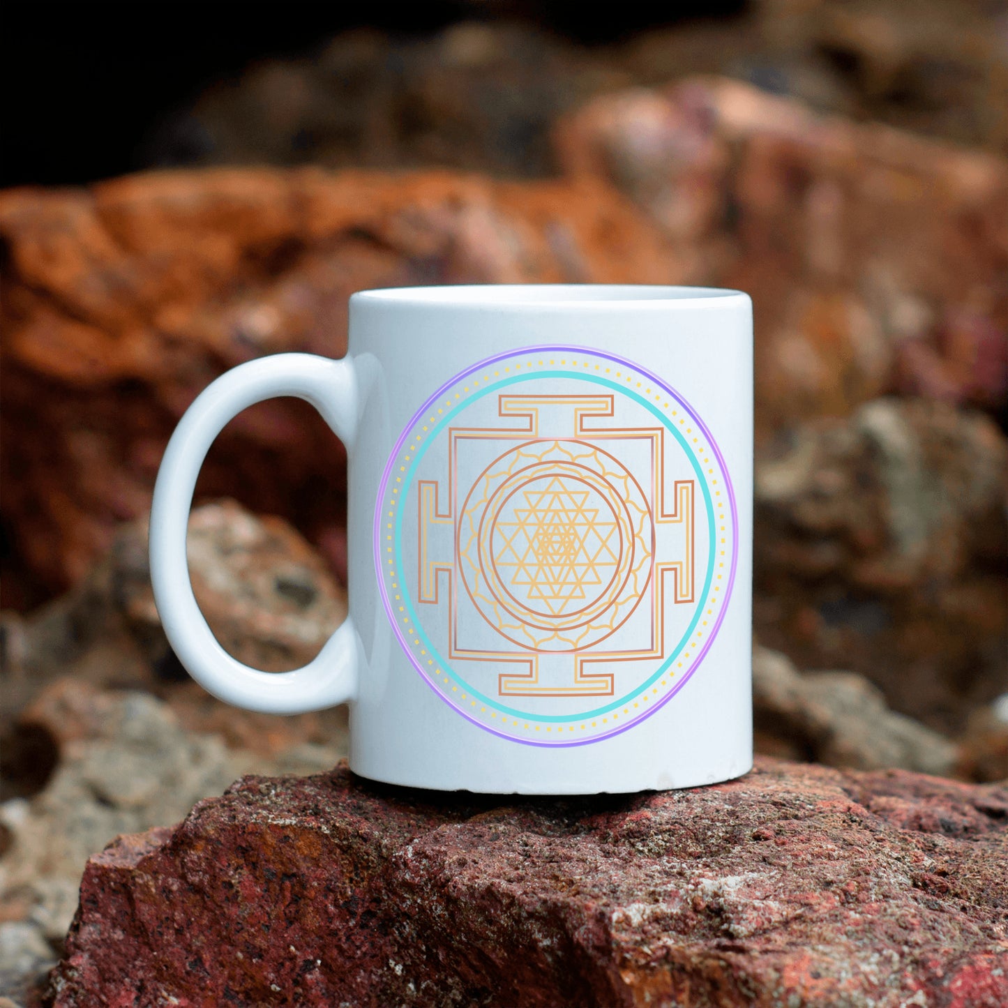 Sri Yantra Spiritual Mandala Mug