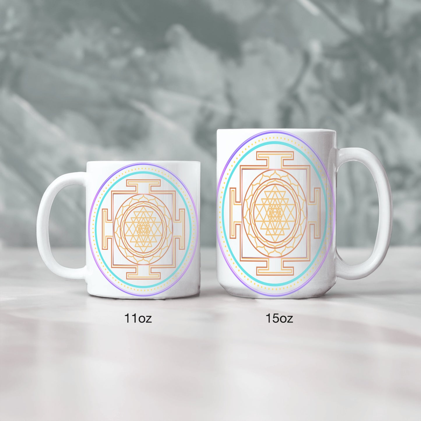 Sri Yantra Spiritual Mandala Mug
