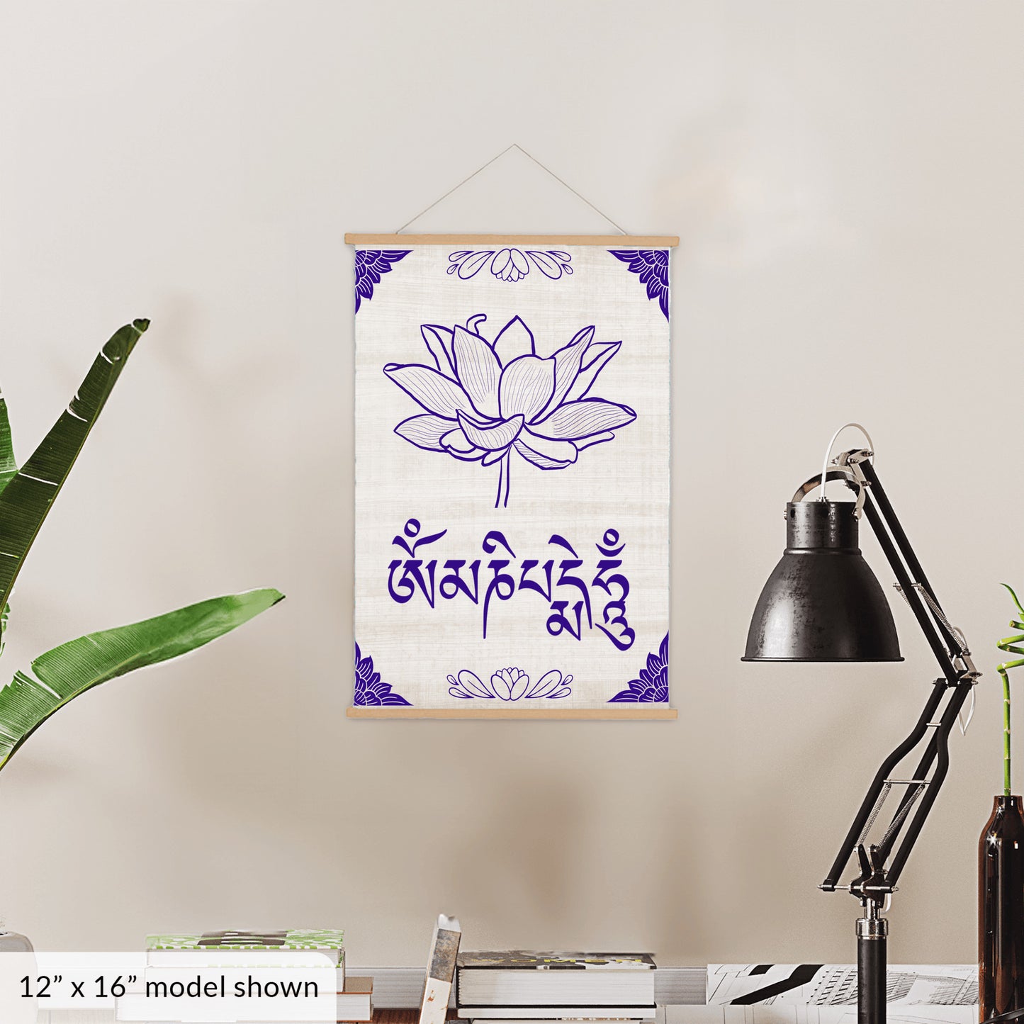 Om Mani Padme Hum Hanging Canvas