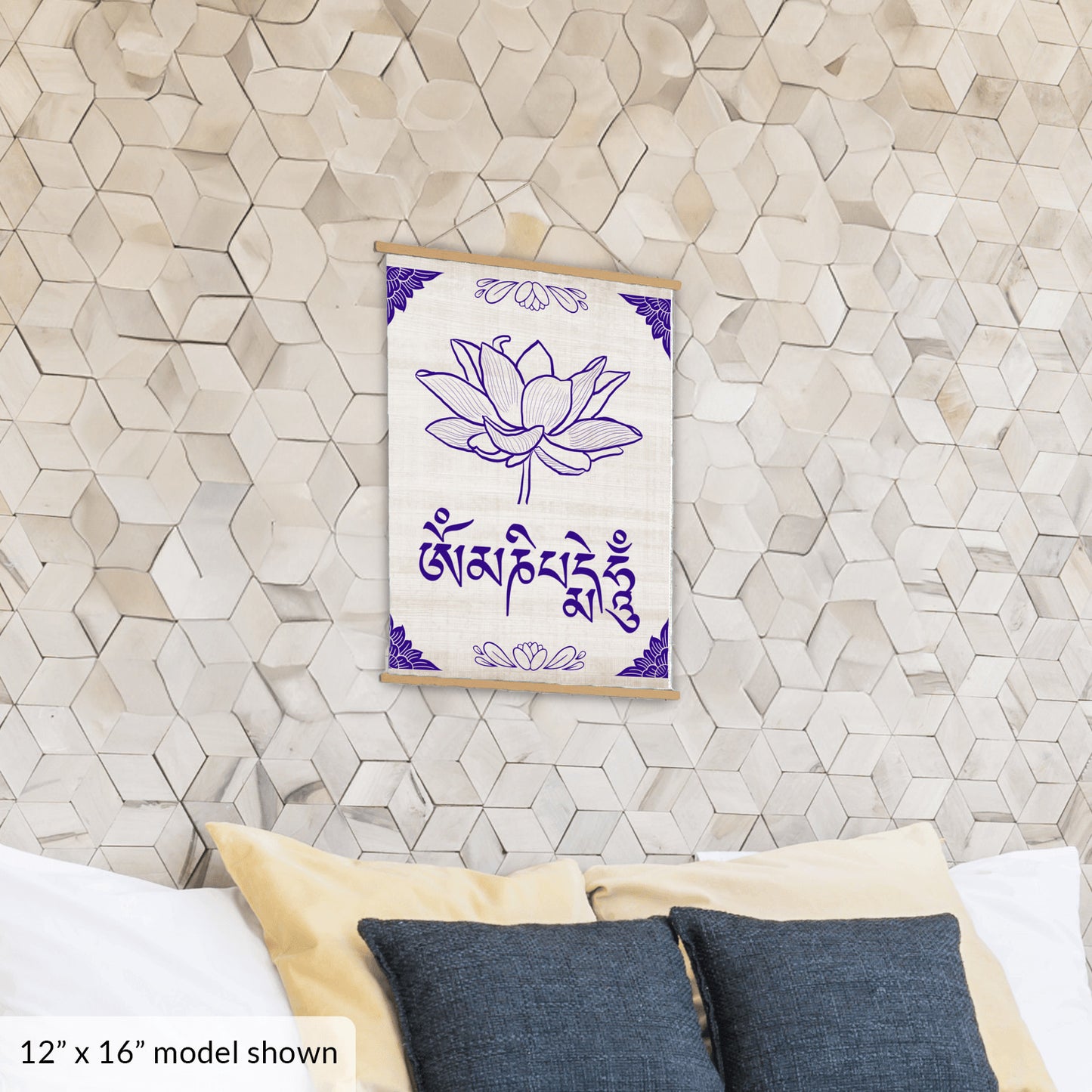 Om Mani Padme Hum Hanging Canvas