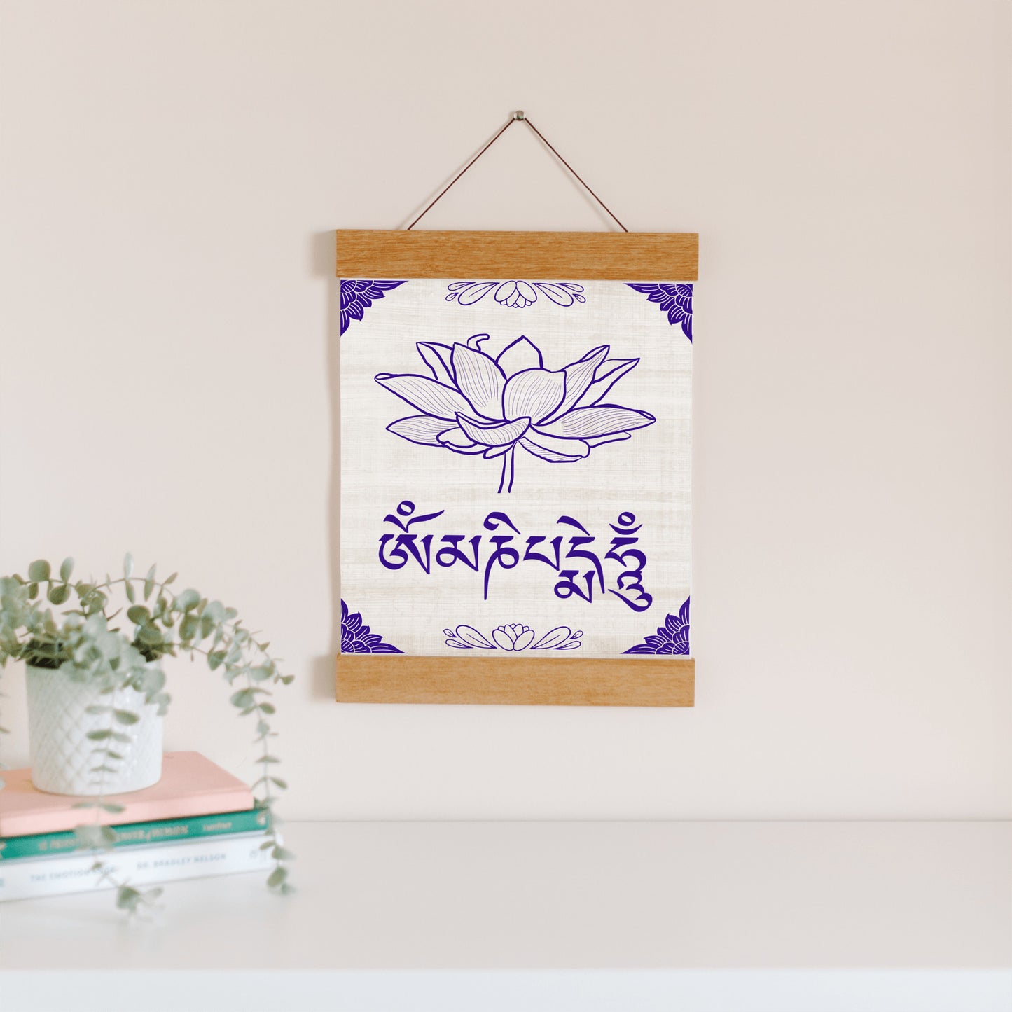 Om Mani Padme Hum Hanging Canvas