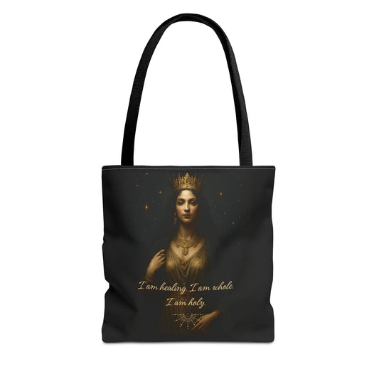 "I am Healing, I am Whole, I am Holy" Empowering Tote Bag