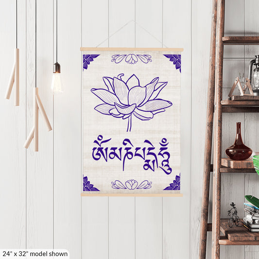 Om Mani Padme Hum Hanging Canvas