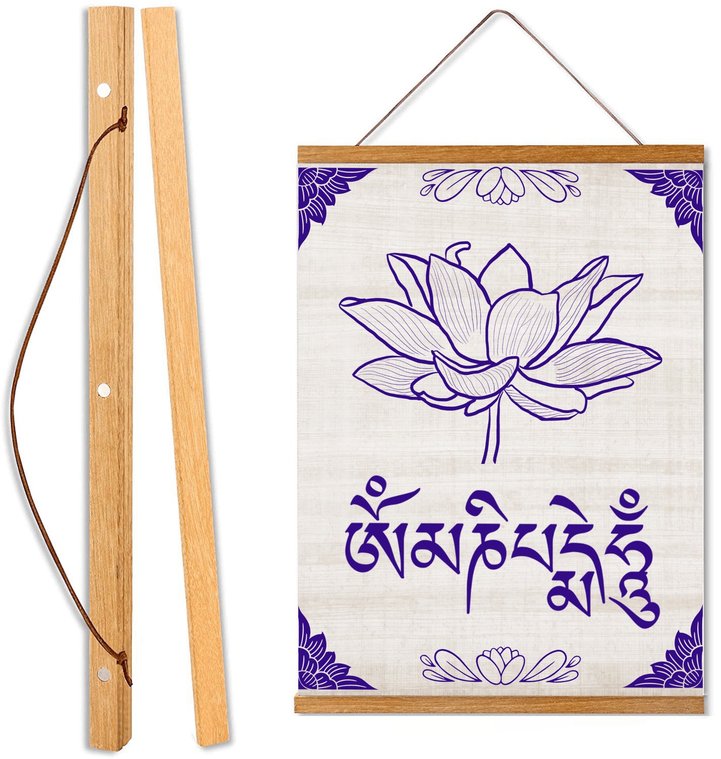 Om Mani Padme Hum Hanging Canvas